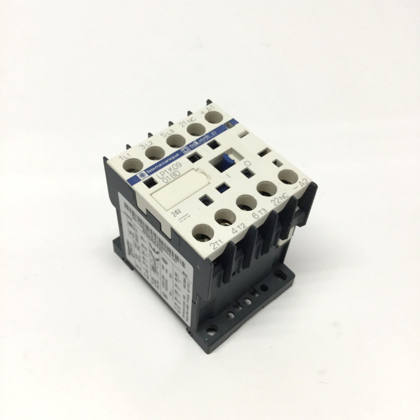 Used Schneider Telemecanique LP1K0901BD Contactor, 3-Pole +NC, 24VDC Coil, 20A 600VAC