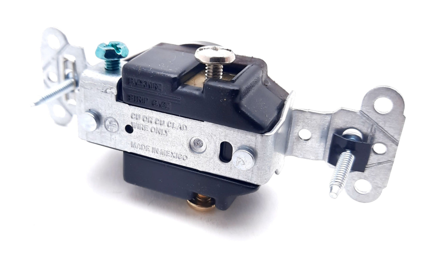 New Lot of 2 Legrand 5351 Single Receptacles Single Plug 20A, 125V, 2 Pole 3 Wire