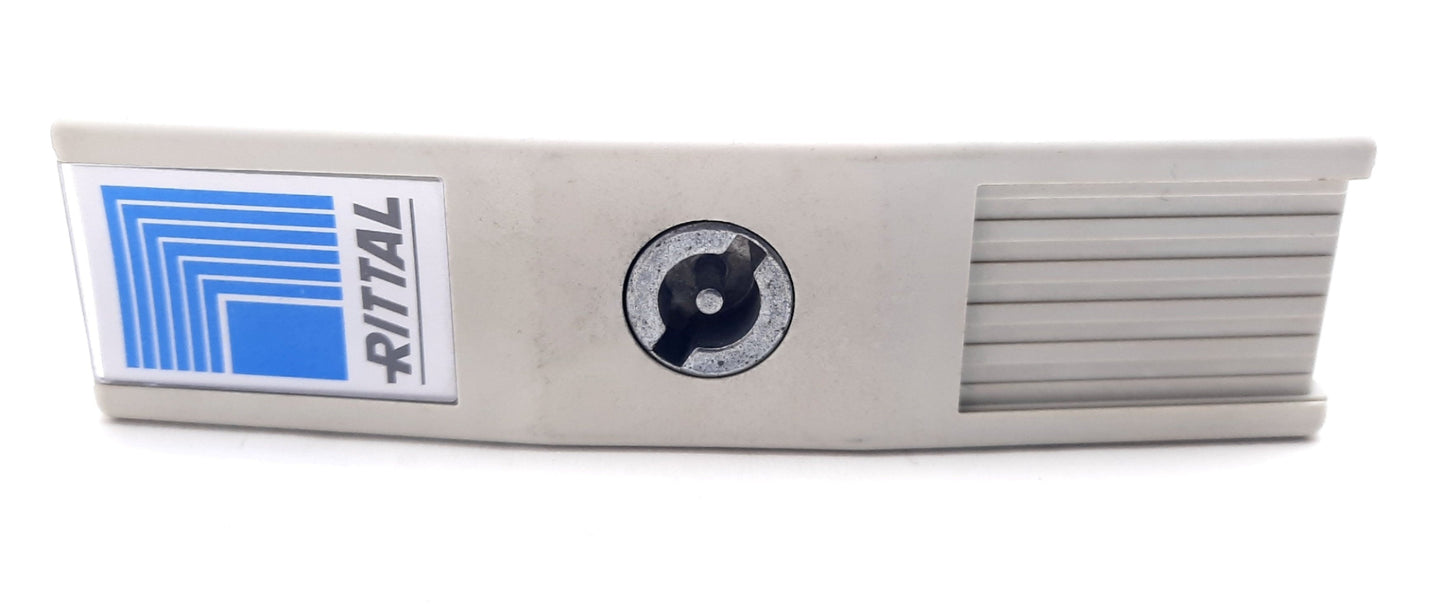 Used RITTAL 5050068 Lock With Key Spare Part for TS 4.94" x 1.25" x 0.65"