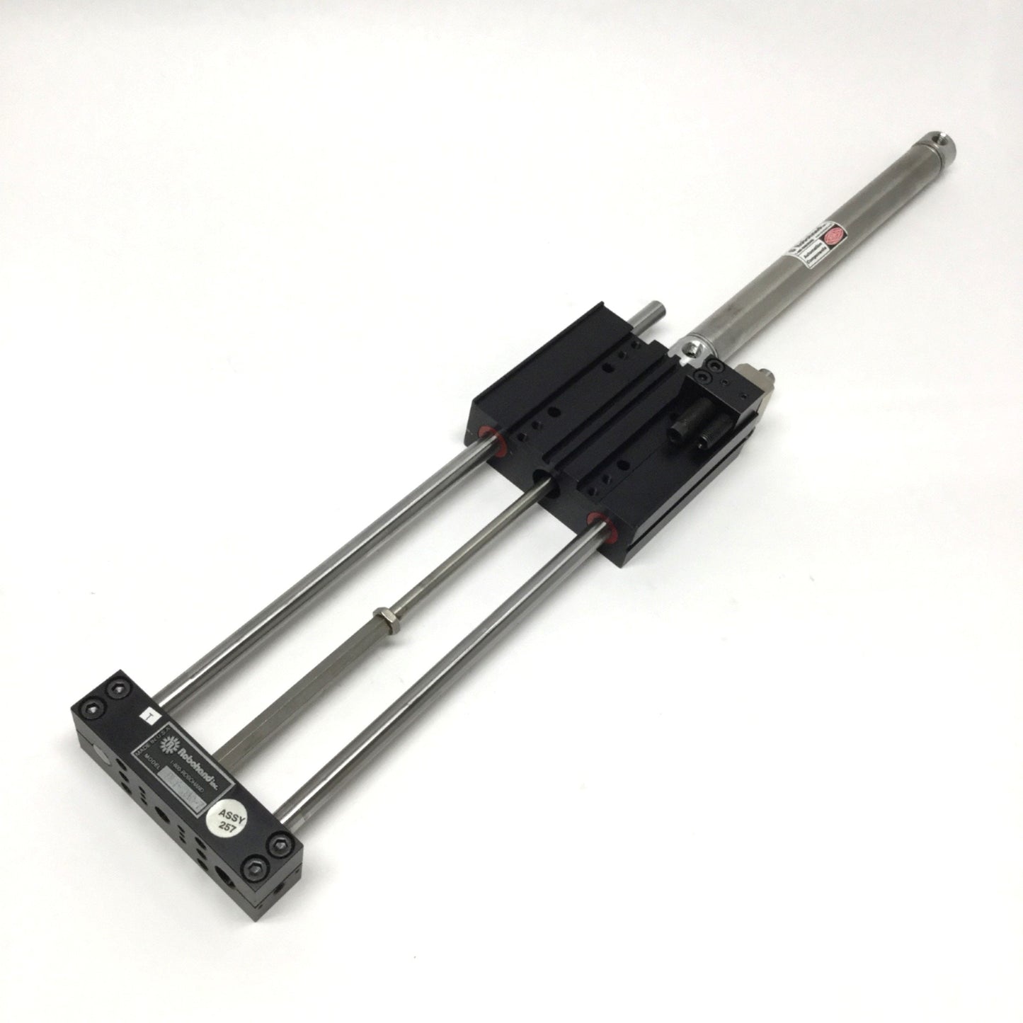 Used Robohand Destaco DLT-10-A-C-7 Linear Thruster Slide 7" Stroke w/Air Cushion