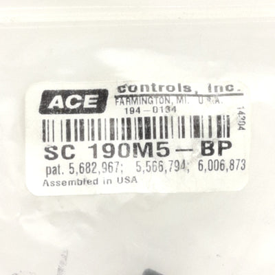 New Ace Controls SC190M5-BP Miniature Shock Absorber 12mm Stroke 31J Max, M14 Thread