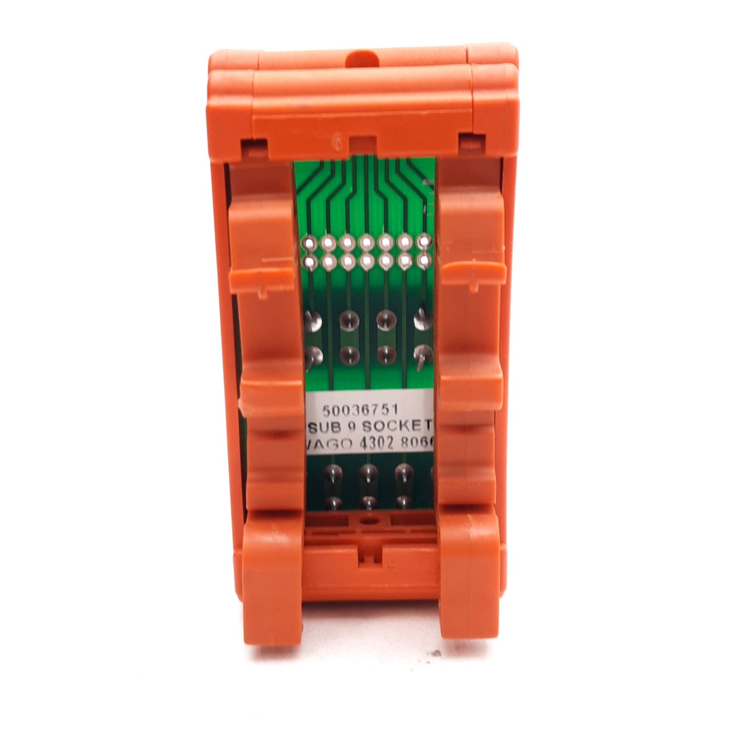 Used Wago 289-555 Breakout Board, 9-Position, Female 9-Pin D-Sub Connector, DIN Rail