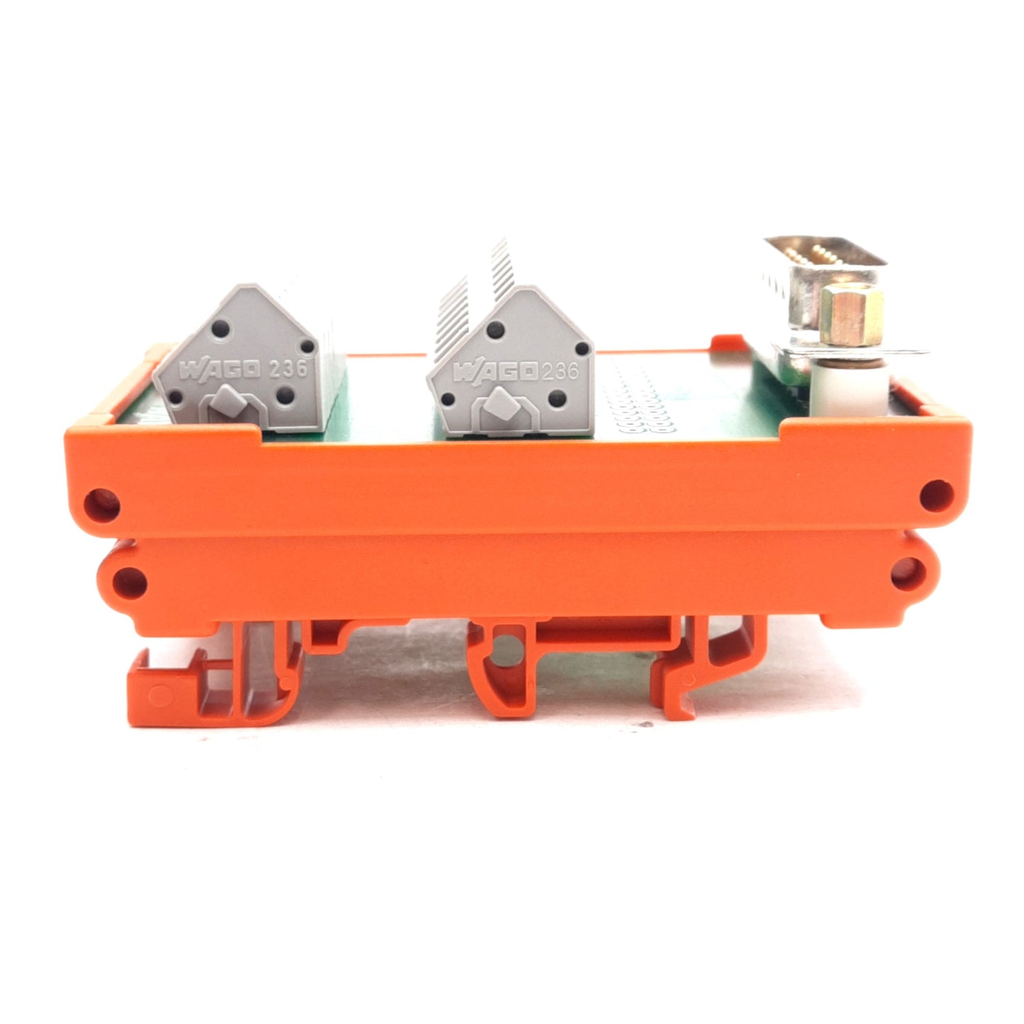 Used Wago 50036743 Breakout Board 15-Position Terminals D-Sub 15-Pin Male DIN Rail