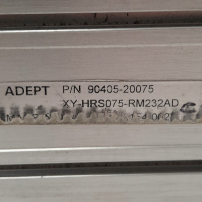 Adept XY-HRS075-RM232AD MR-Series Robot Module, 750mm Stroke, 20mm Lead, 400W