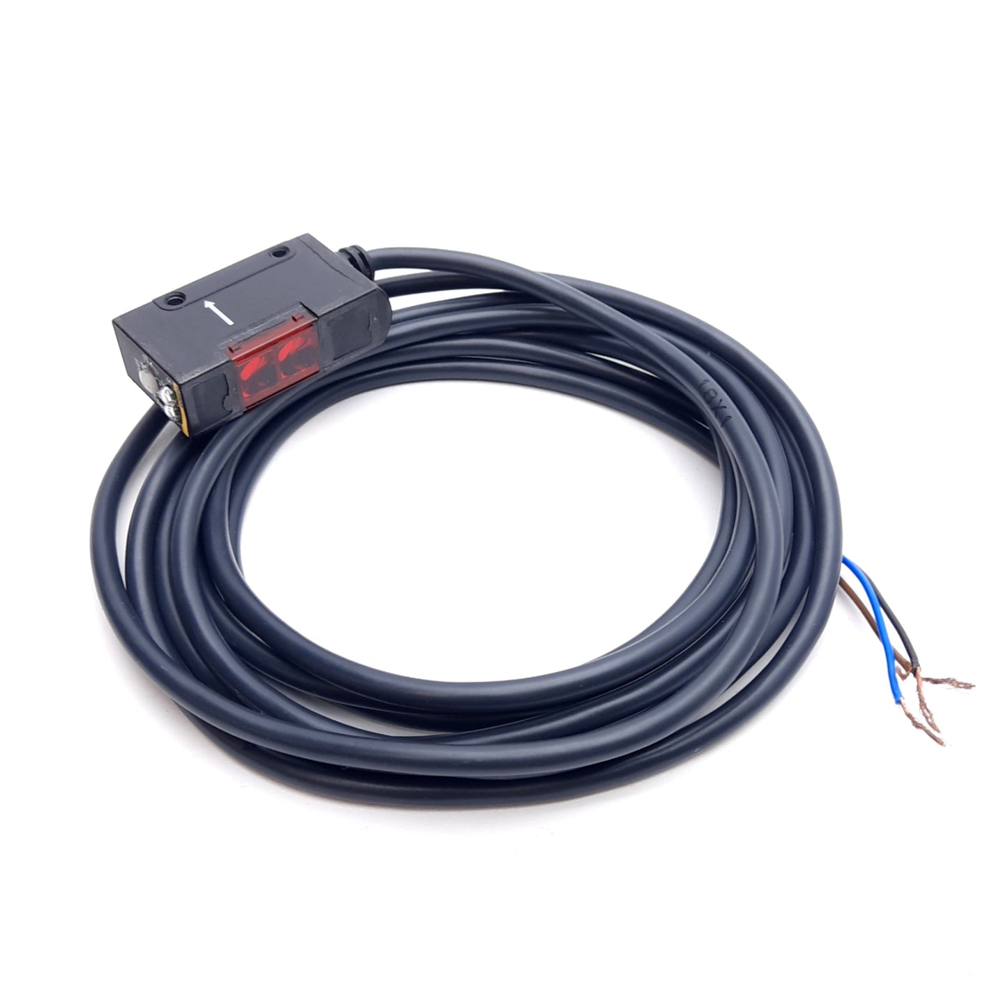 Used Omron E3S-AT61-D Photoelectric Sensor Receiver, NPN, 10-30VDC, 2m Range, 2m Lead