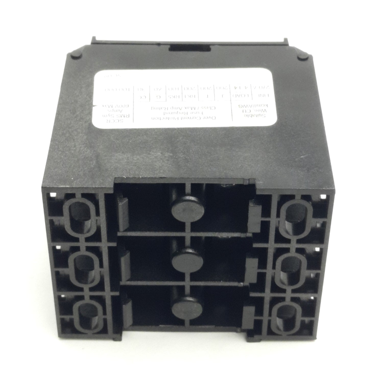 Used Littelfuse LD2580-3DIN Power Distribution Block 1x6 Line/Load, 600V 175A, 3-Pole