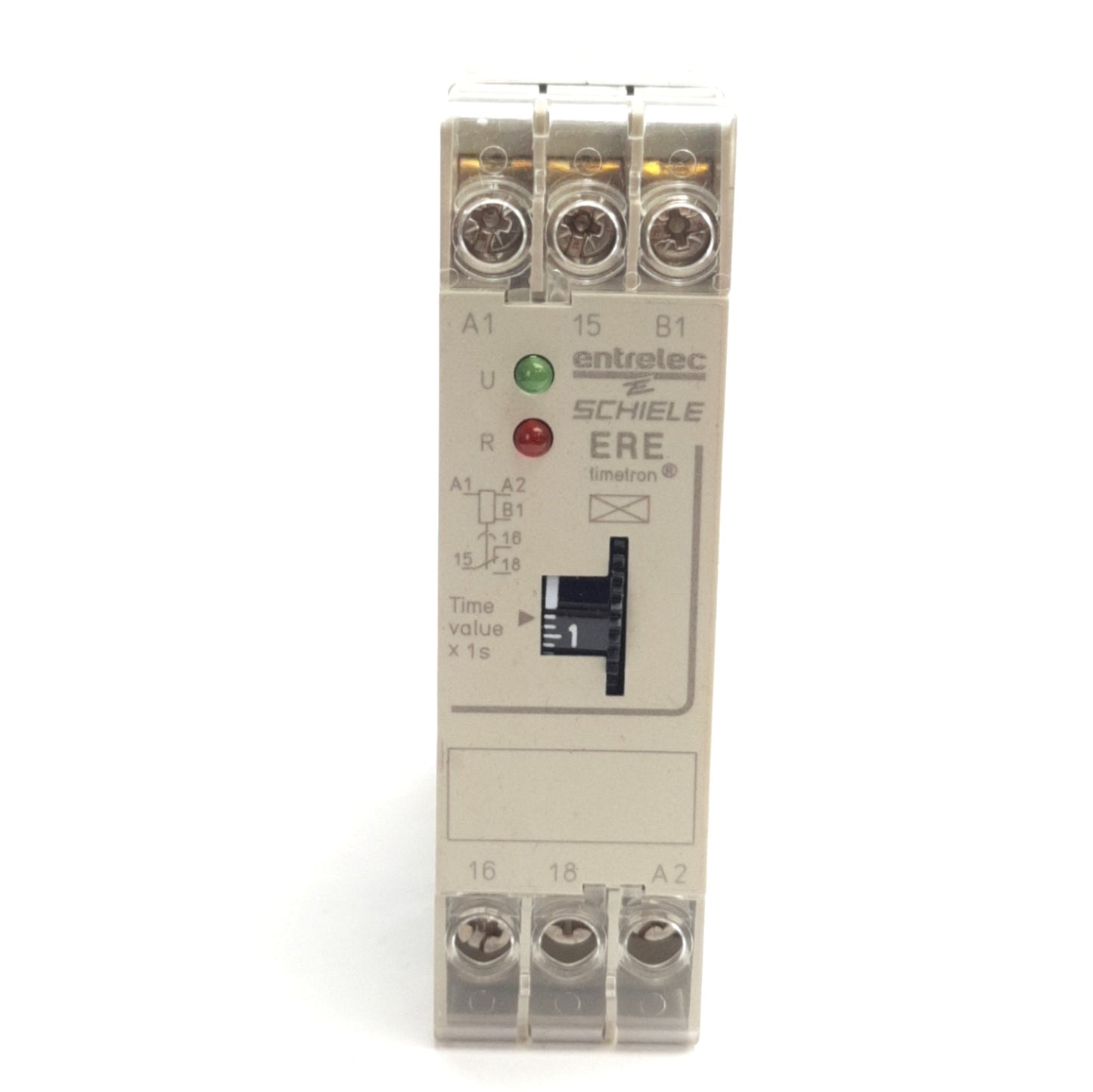 Used Schiele 2.550.107.11 ERE On Delay Timer Relay 0.1-10s Range, 250V 4A Max