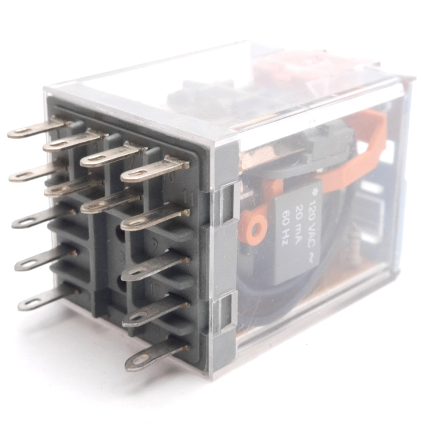 Used Turck C4-A40X/120VAC Power Relay, 120VAC Coil, 4PDT, 14-Pin, 10A 380VAC