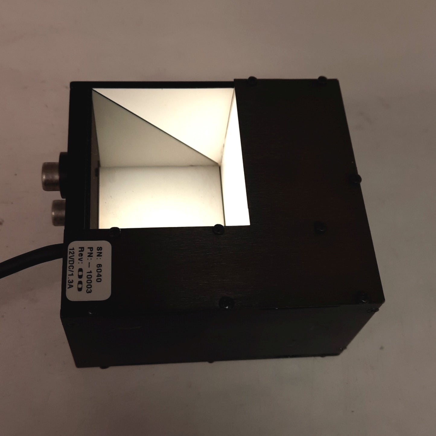 Used Siemens 10003 White LED Machine Vision Square Light, 50mm x 50mm, 12VDC 1.3A