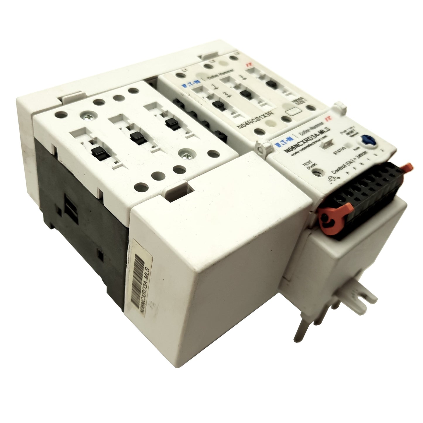 Used Eaton N501CS1D3A-MLS Reversing NEMA Motor Starter Size 1 3-Pole 600V 27A 24VDC