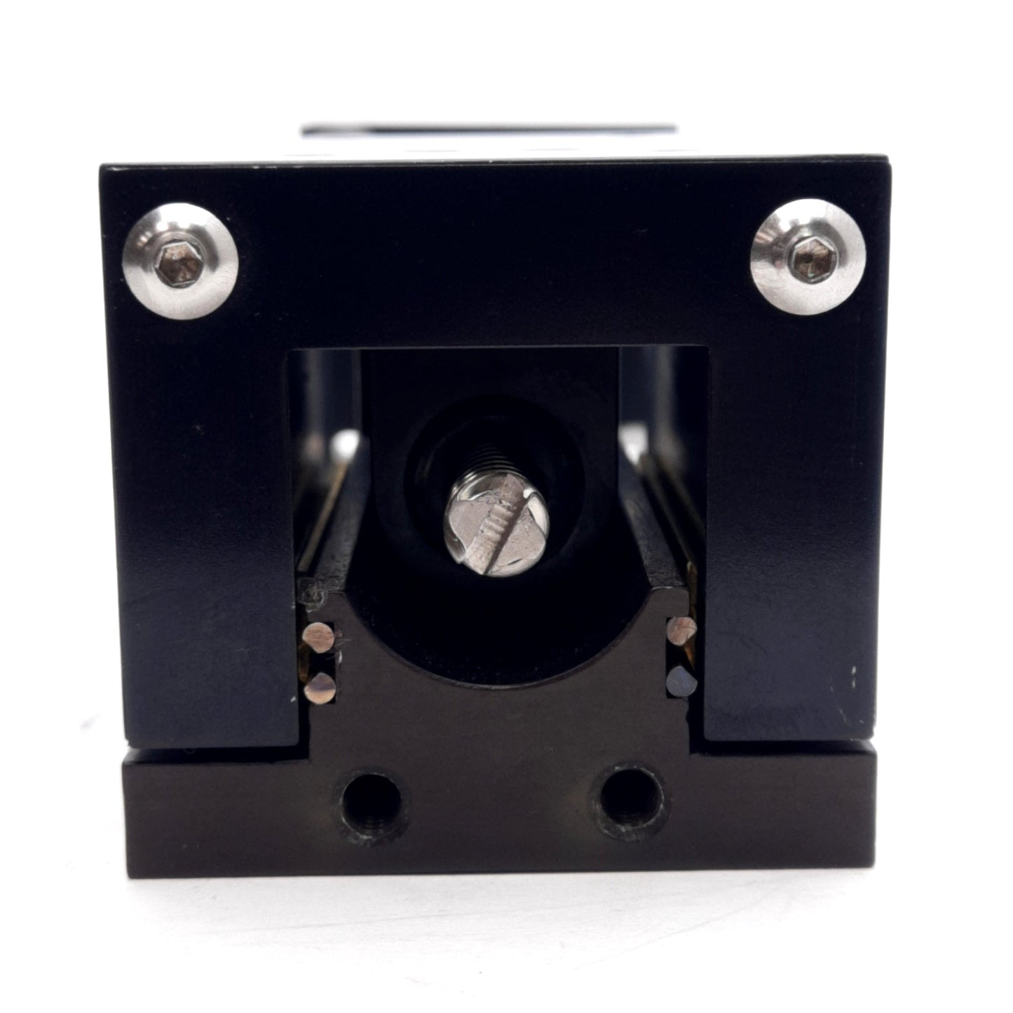 Used Deltron LRS2-1 Posi-Drive Stage, 1/4in Lead, 1in Travel, 20lbs Capacity, NEMA 17