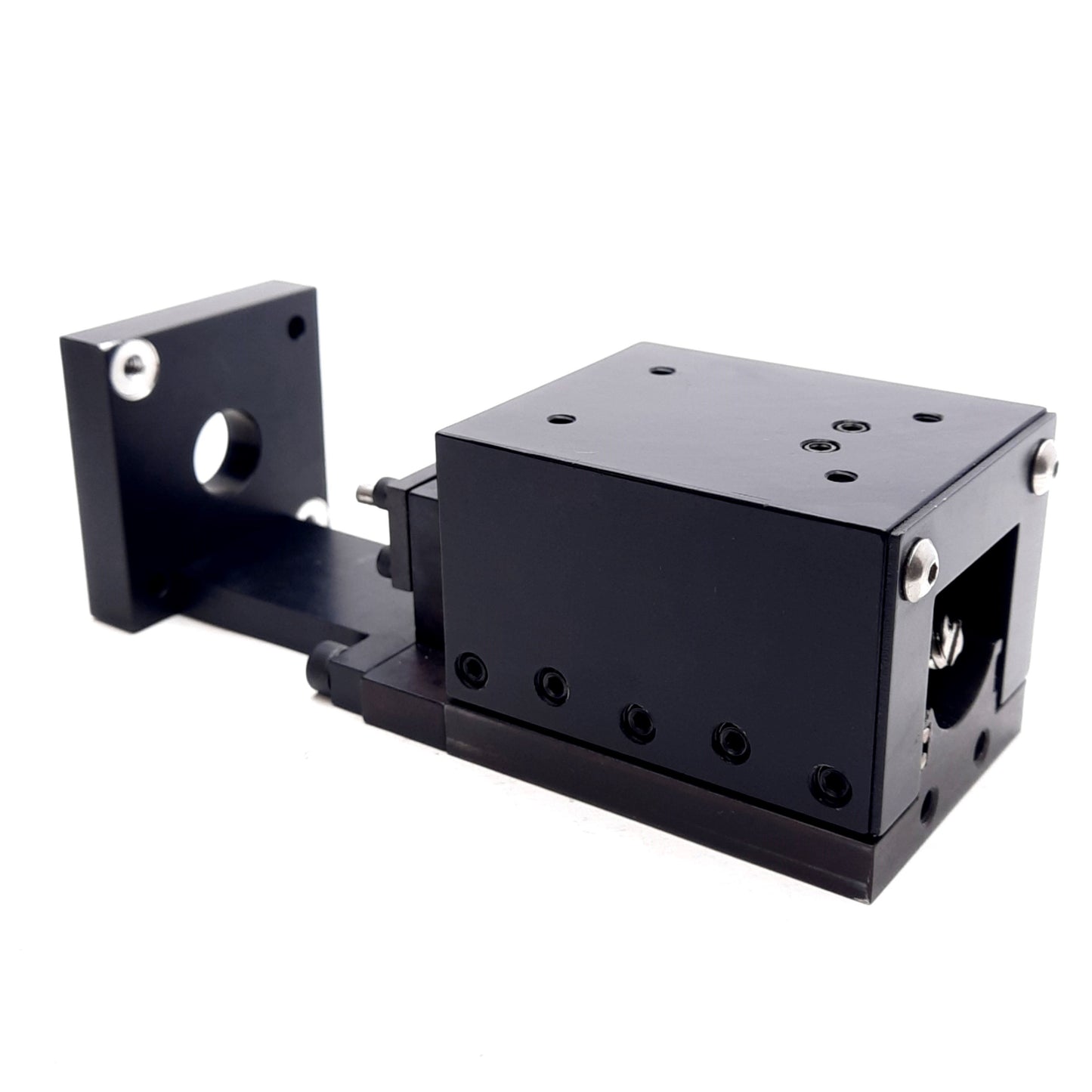 Used Deltron LRS2-1 Posi-Drive Stage, 1/4in Lead, 1in Travel, 20lbs Capacity, NEMA 17