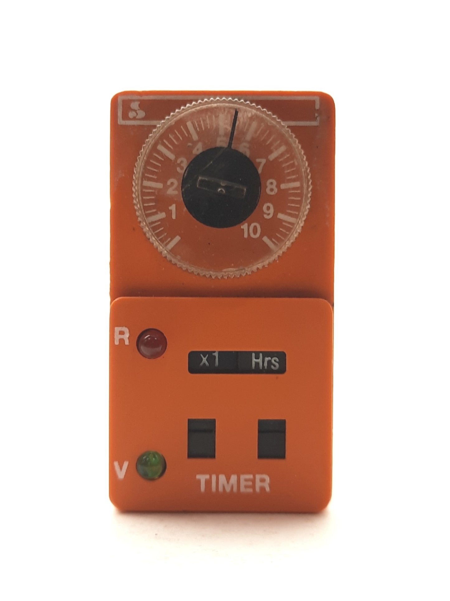 Used Crouzet OLRU-110A Time Delay Relay, .1sec-10Hours, SPDT 10A, 110VAC or 24VAC/DC