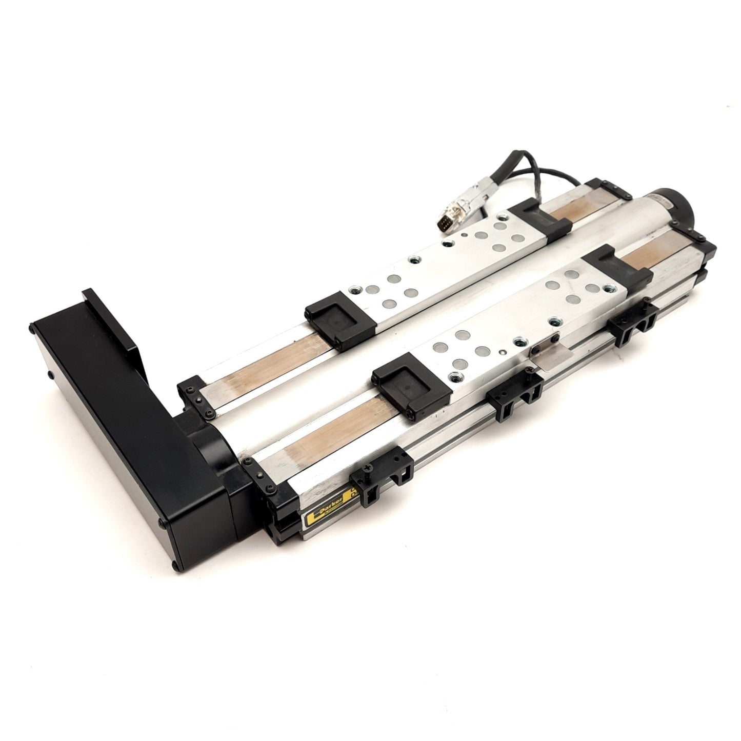 Used Parker 404100XRMSD2H1L1C1M8 Linear Actuator, 100mm Travel, 5mm Lead, 375lb Load