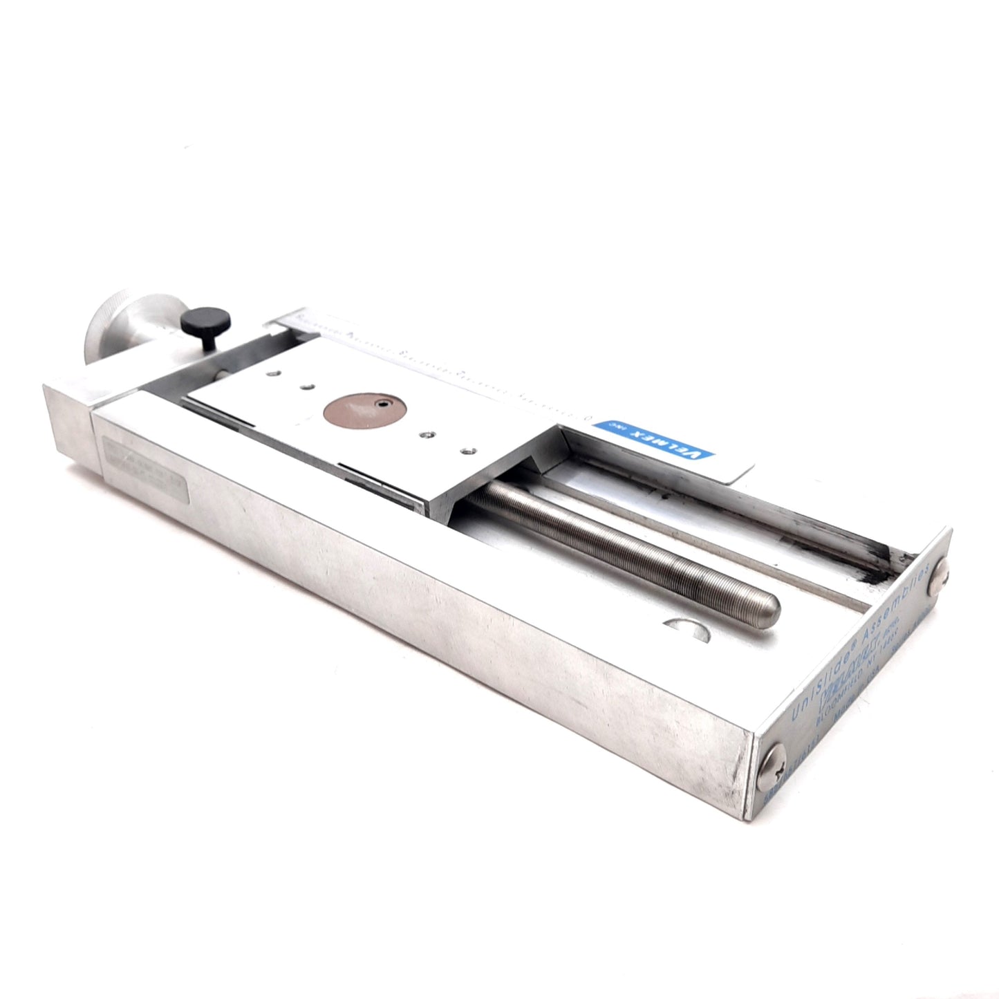 Used Velmex A4009P40-S4-TL Linear Positioner, 5in Travel, 0.025in Lead, 100lb Load