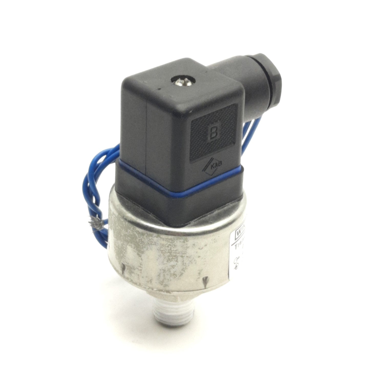 Used Wika ECO-1 Pressure Transmitter 0-15Psi Range, 4-20mA Output, 10-30VDC, 1/4"NPT
