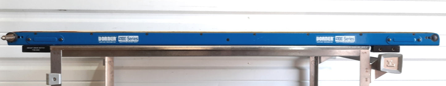 Used Dorner 697470 4100 Series End Drive Conveyor, 7"W x 48"L Belt, 1/2" Shaft