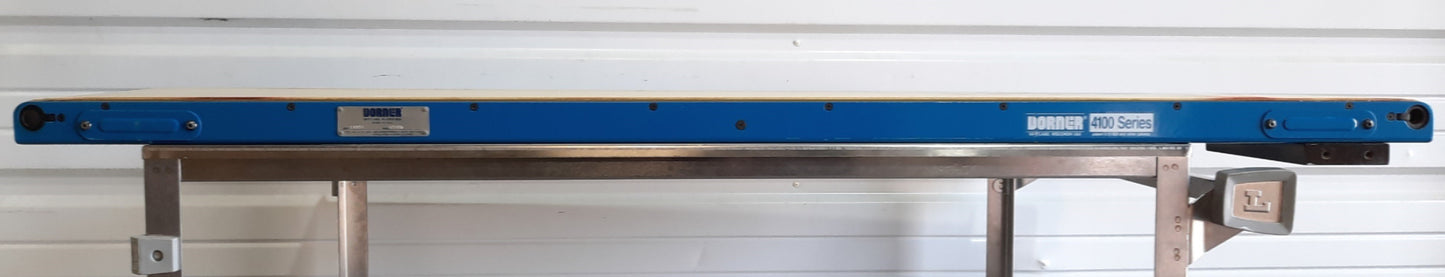 Used Dorner 697470 4100 Series End Drive Conveyor, 7"W x 48"L Belt, 1/2" Shaft