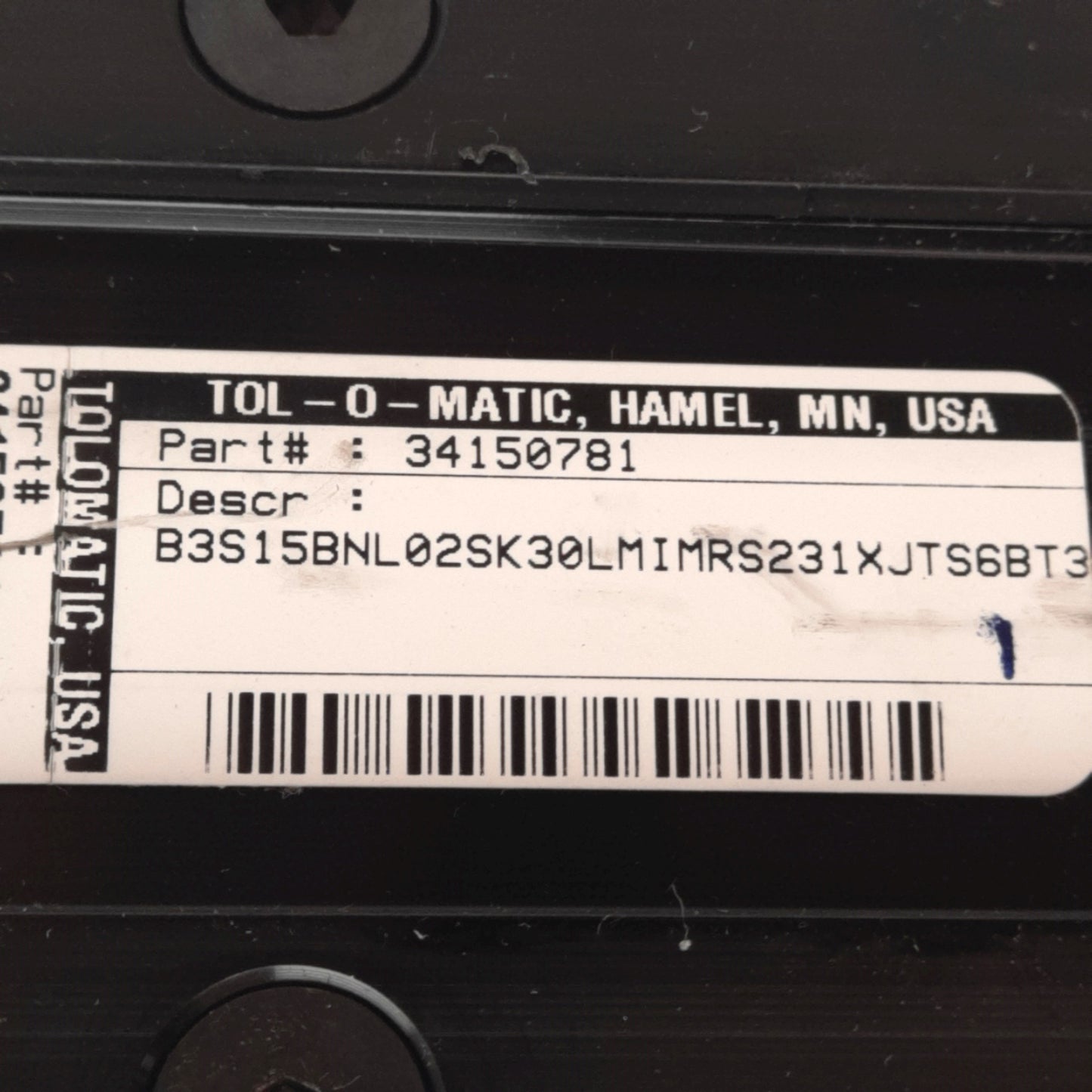 Used Tolomatic B3S15-BNL02-SK30-LMI Linear Actuator, 1/2in Lead, 30in Stroke, NEMA 23