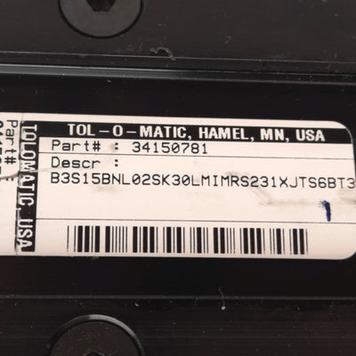 Used Tolomatic B3S15-BNL02-SK30-LMI Linear Actuator, 1/2in Lead, 30in Stroke, NEMA 23