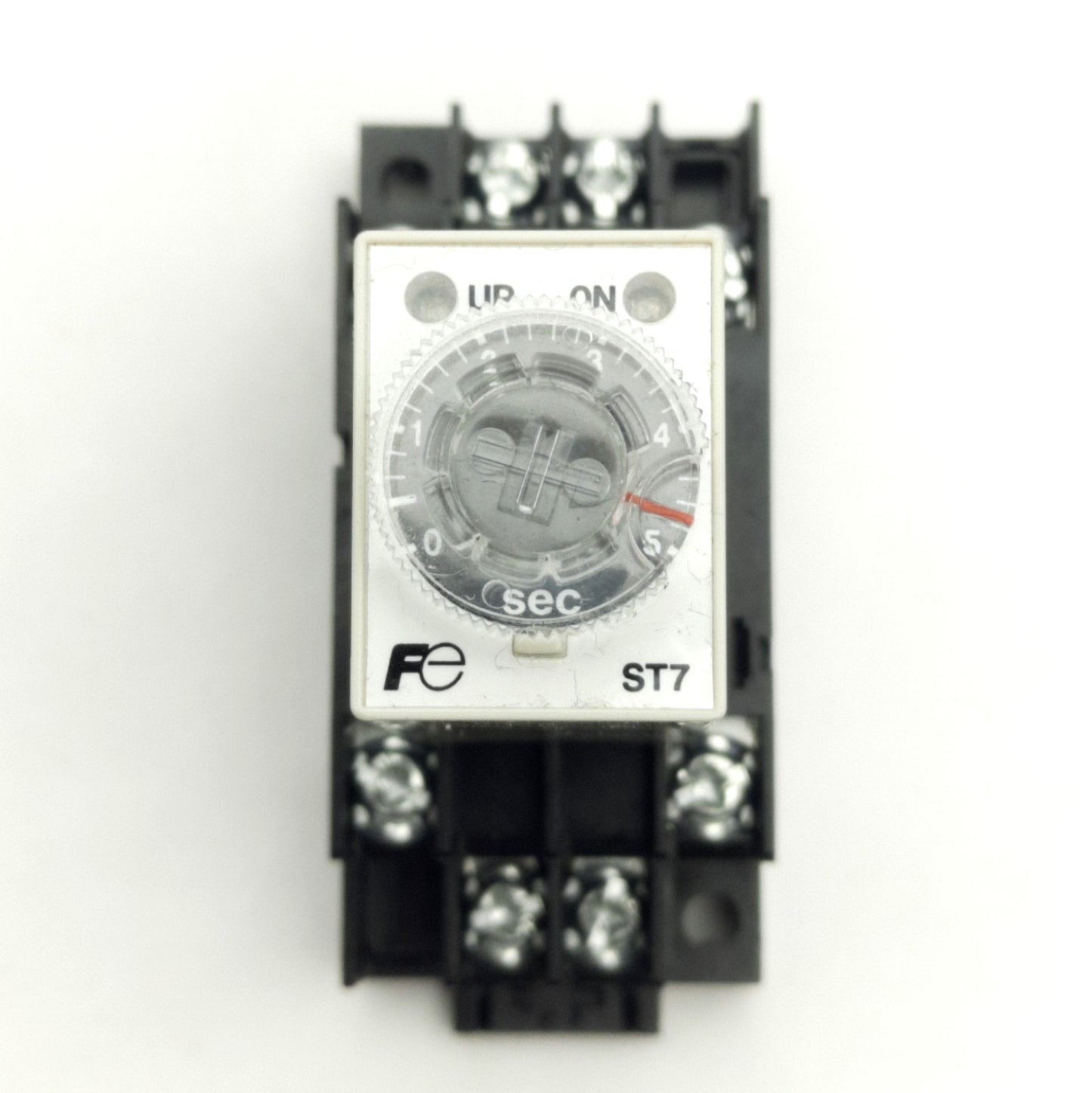 Used Fuji Electric ST7P-2DE5S-ADC Time Delay Relay, 0.4 to 5s, DPDT, 24VDC Coil