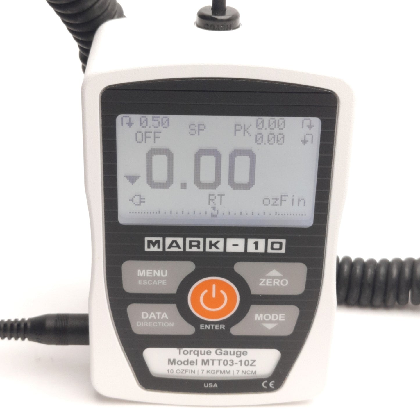 Used Mark-10 MTT03-10Z Torque Gauge 10 Oz-In, +/- 0.5%, 0.01 Oz-In Resolution