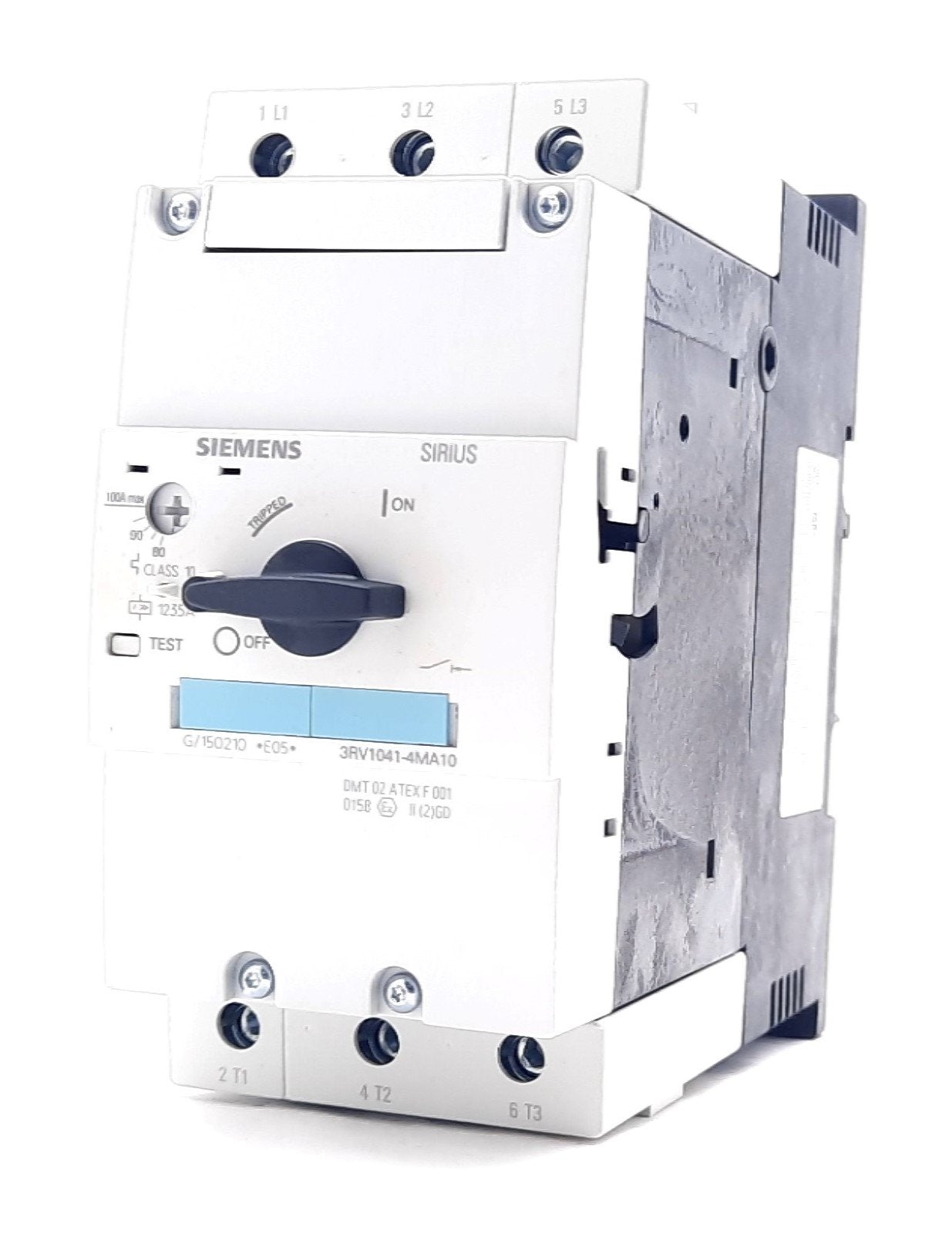 New Siemens 3RV1041-4MA10 Circuit Breaker 3 Pole, 690V 80-100A, 6KV Surge,3RV1901-1E