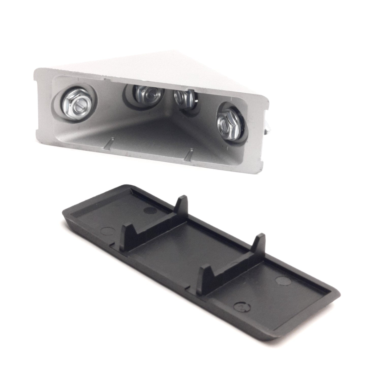 New – Open box Lot of 7 Fath 093W809N08 Aluminum Extrusion Inside Corner Brackets, Slot-8
