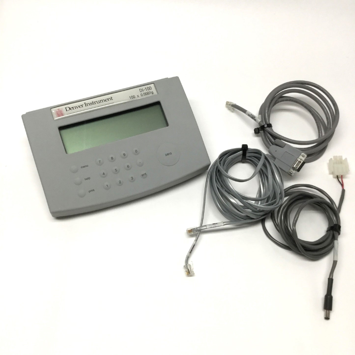 Used Denver Instrument DI-100 Weighing Scale Balance Display 100g x 0.0001g, 12VDC