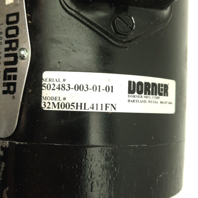 Used Dorner 32M005HL411FN Conveyor Motor, 1/4HP, 115/230VAC, 1725RPM, 42CZ Frame