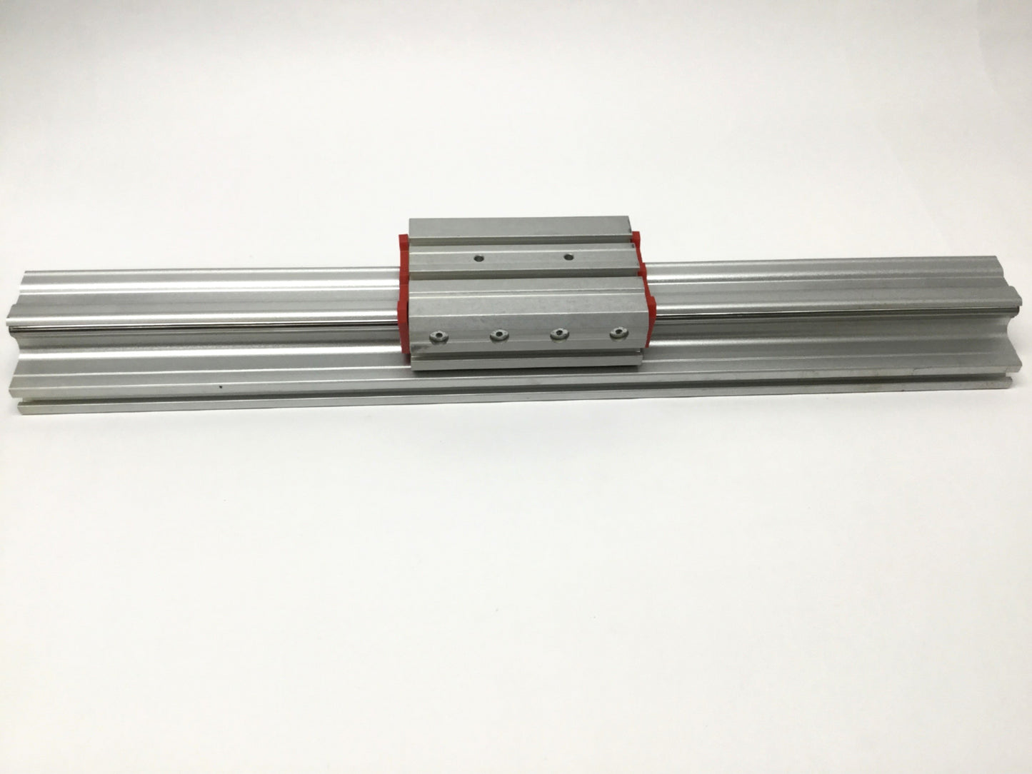 Used Gimatic LL Series Profile Linear Ball Bearing Slide Carriage 22" Long Guide Rail