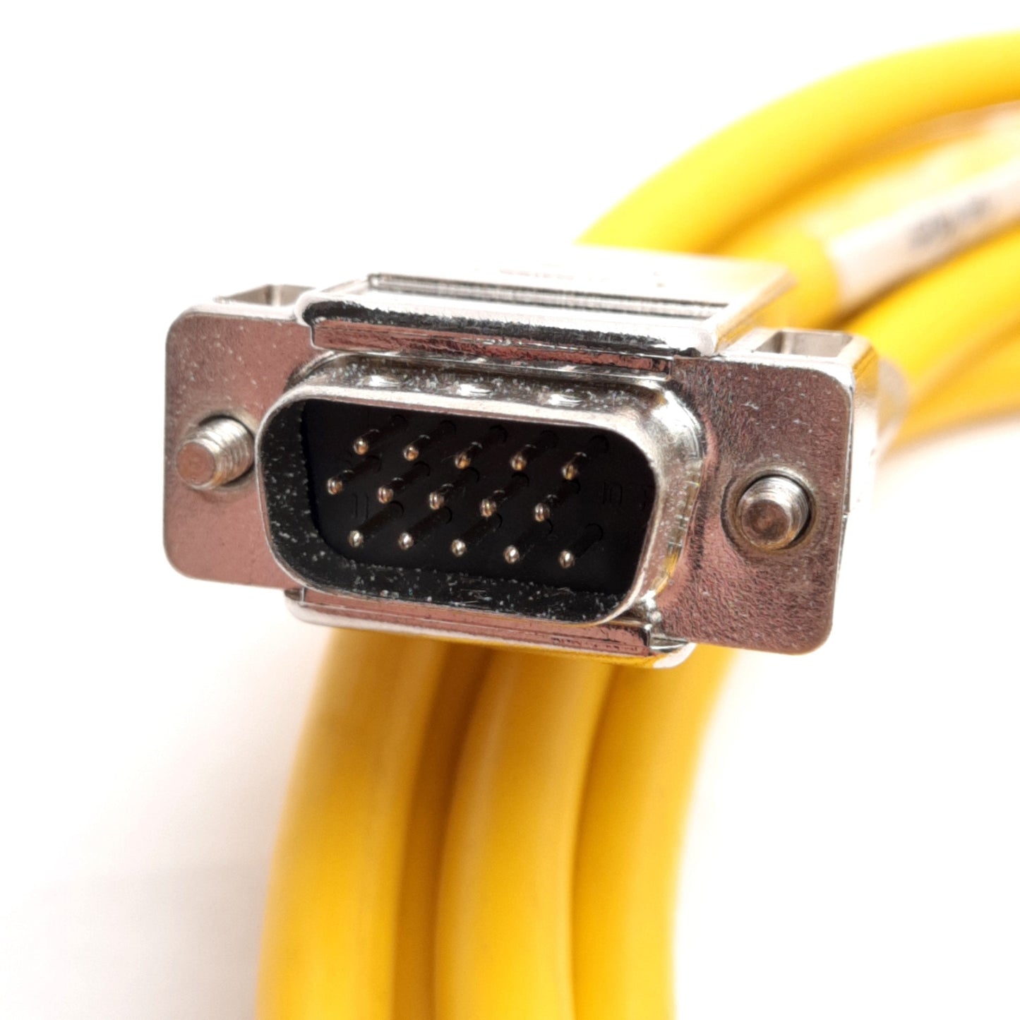 Used Parker 003-2969 Motor Feedback Cable, M23 17-Pin Female to 15-Pin D-Sub, 3m