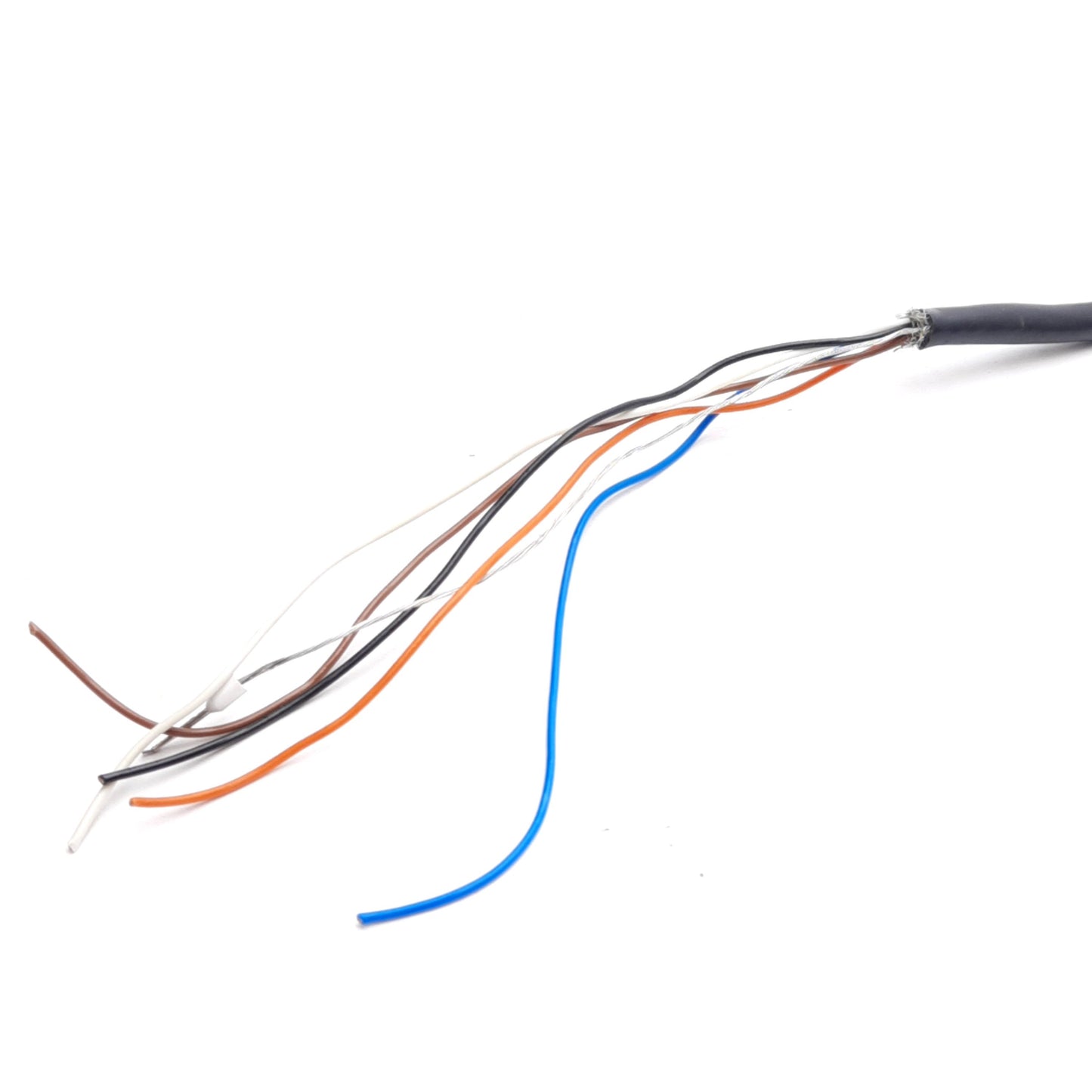 Used Telemecanique XSZ-TCT10 Transmitter Cable, M12 5-Pin Female to Flying Leads, 2m