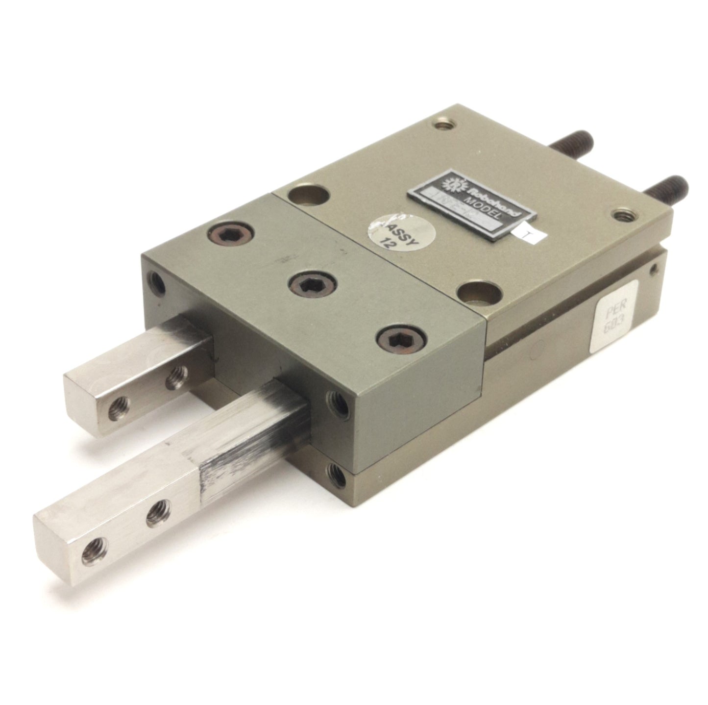 Used Robohand RFE-12 Feed Escapement 1" Stroke, 2-Finger, 50lb Thrust, 0.787" Bore