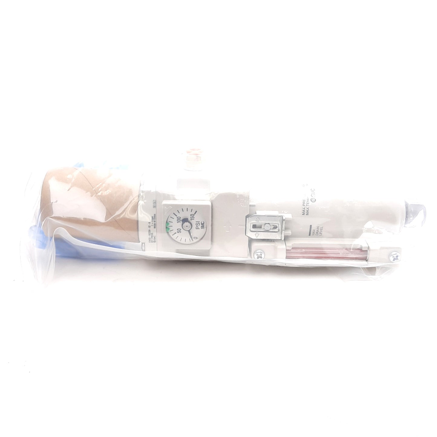 New SMC AW30-N02EH-8Z-B Air Filter Regulator, 7-125psi, 1/4in NPT, 5µm Filtration