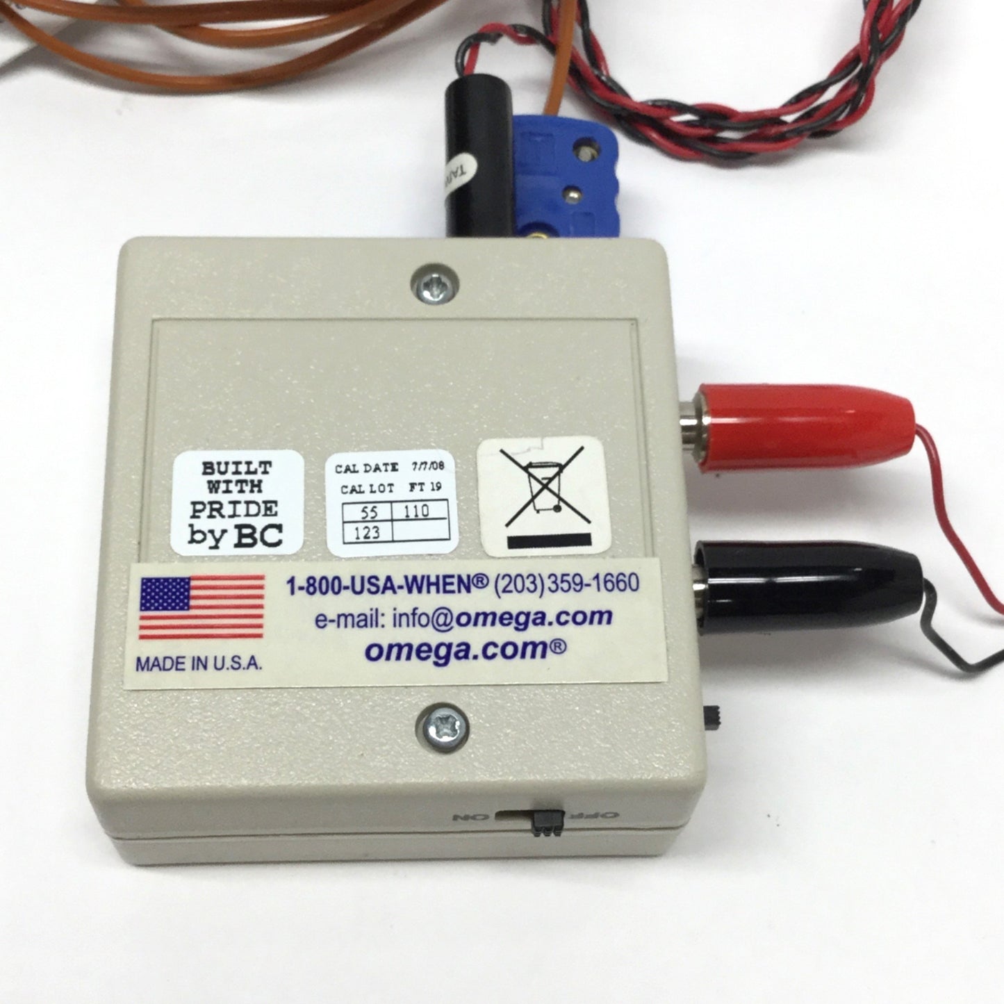 Used Omega TAC80B-T Type T Thermocouple to Analog Converter -20 to 300°C, 1mV/Degree