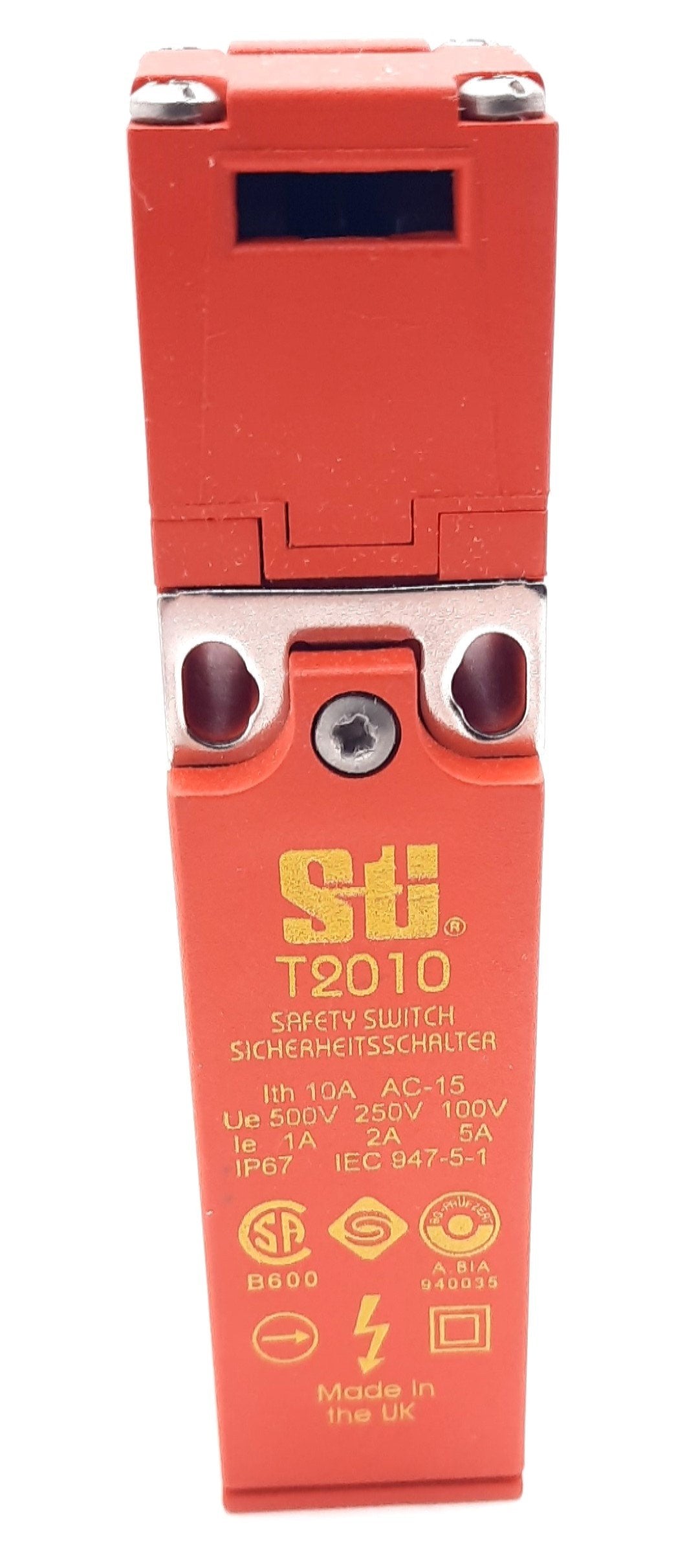 New Omron 44513-0010 STI T2010 Safety Interlock Switch w/Key 250V AC 2A 1NO&NC M16