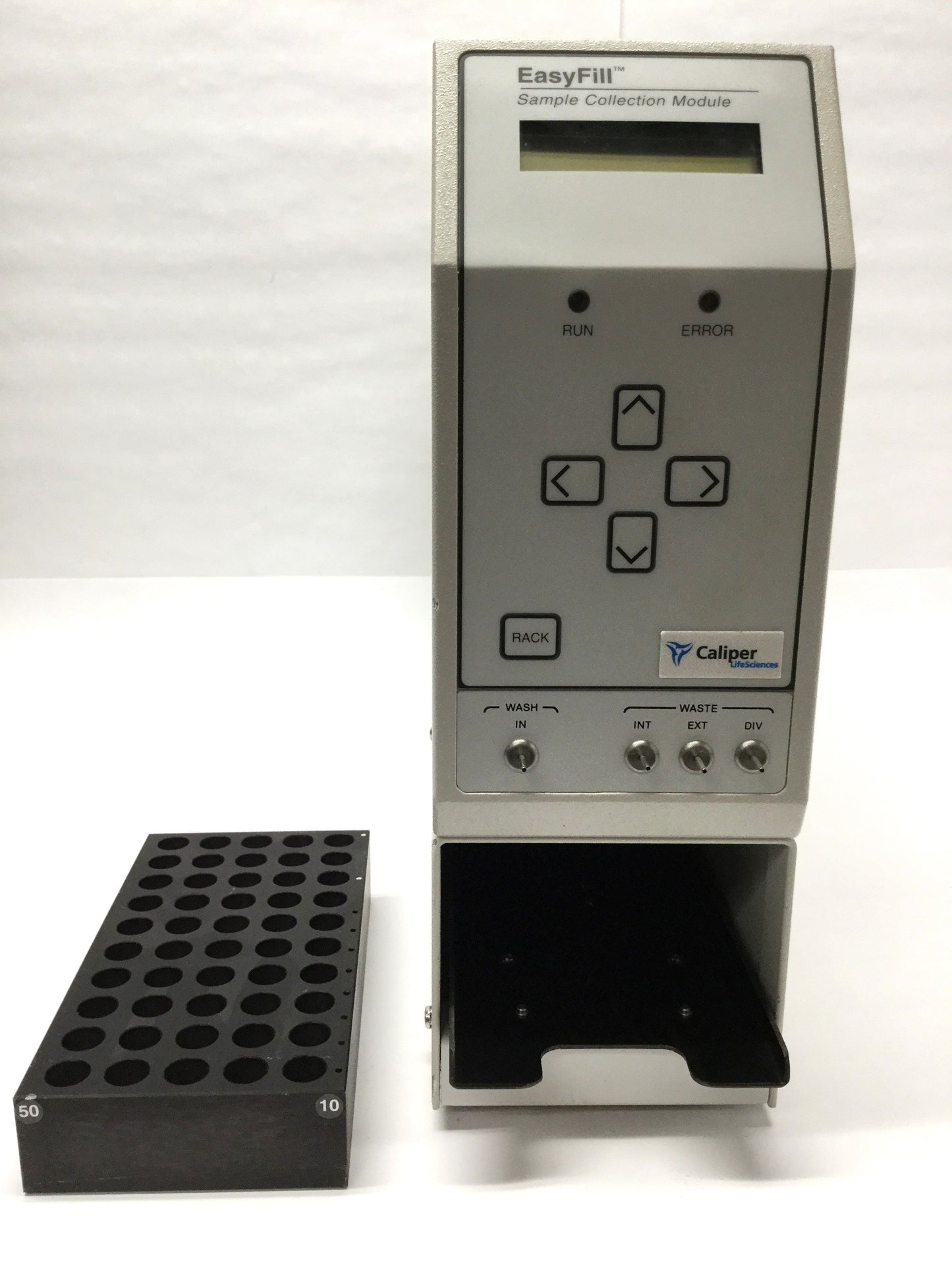 Used Caliper Life Sciences EasyFill Sample Collection Module w/50 Position Well Rack