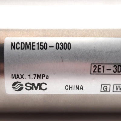 New SMC NCDME150-0300 Pneumatic Cylinder, ø1.5in Bore, 3in Stroke, 250psi, 1/8in NPT