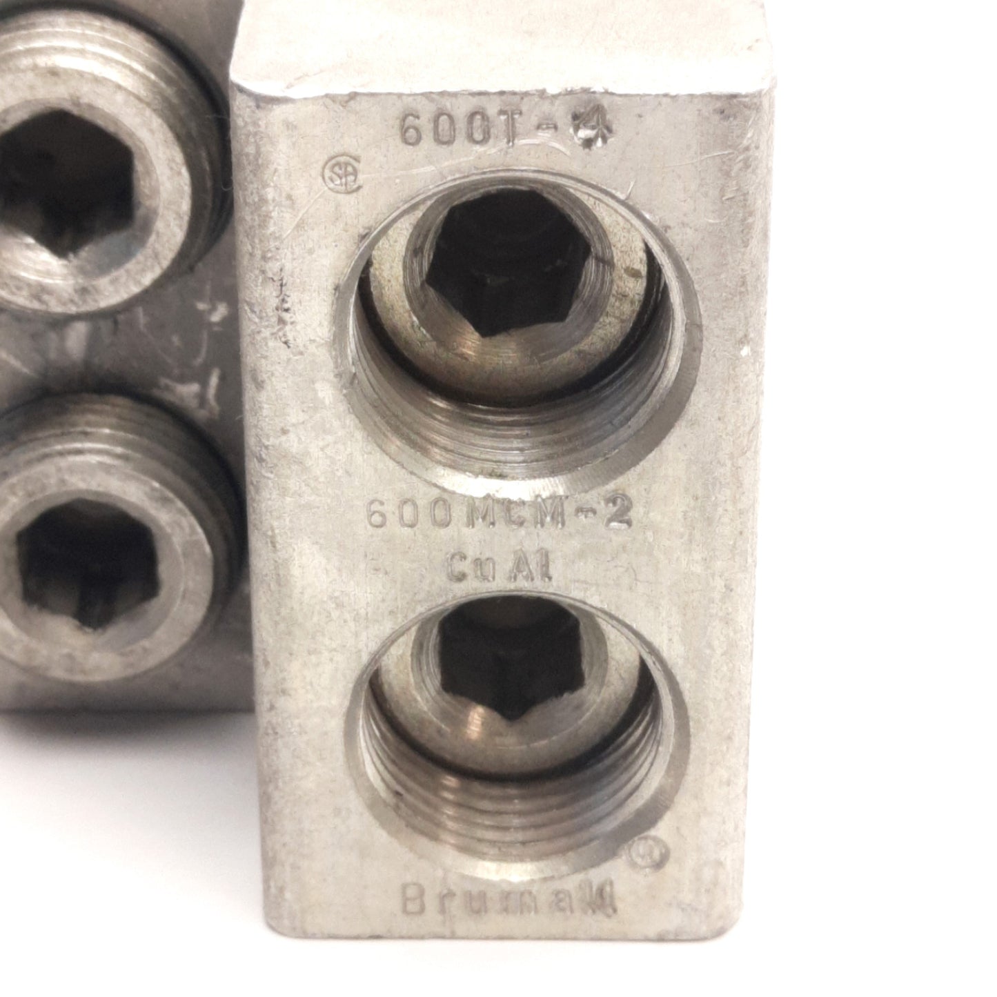 Used Brumall 600T-4 Panelboard Lugs, SL-11 Series, Tinned Aluminum, 4-Lug, 600MCM-2