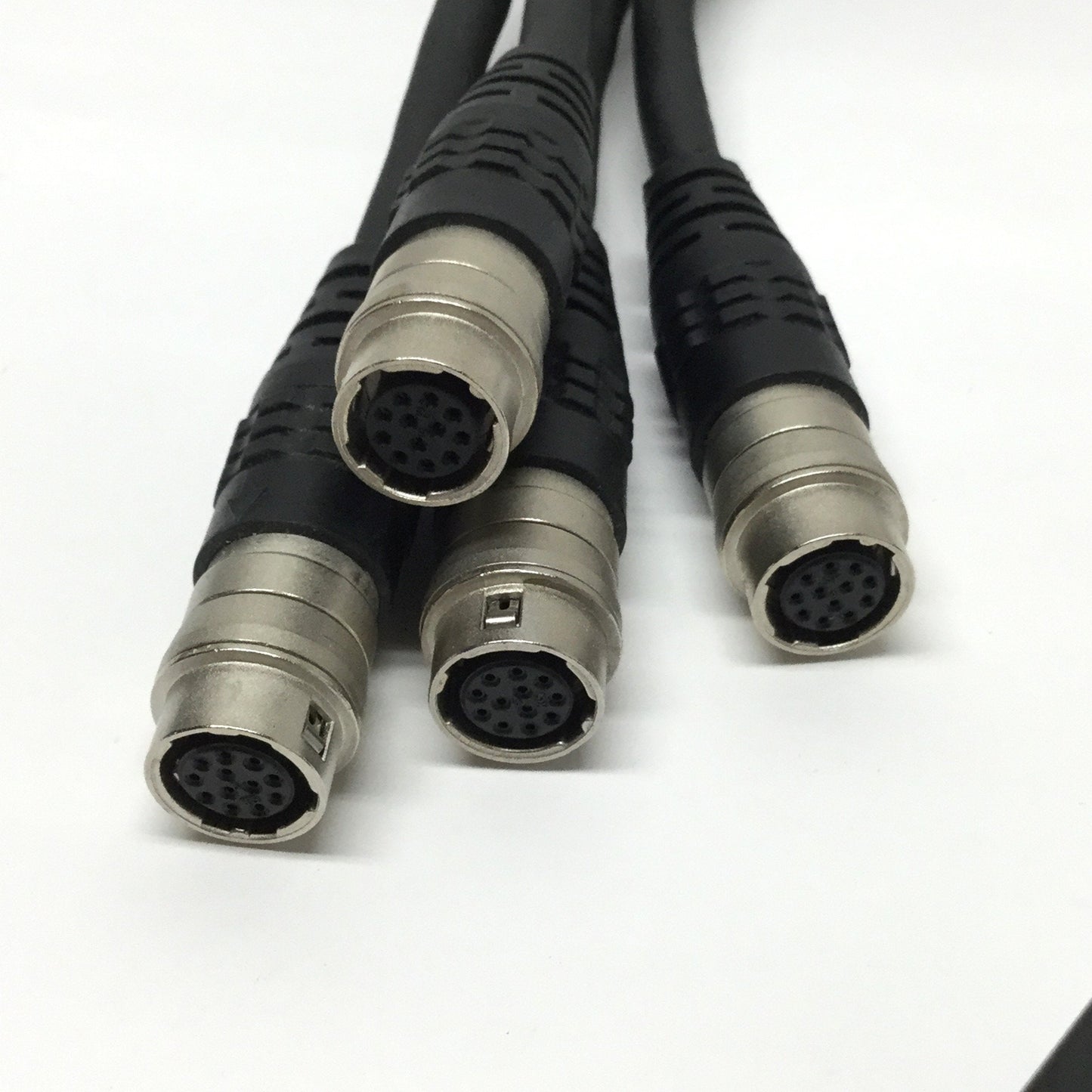 Used Cognex 300-0232-015R MVS Camera Quad Breakout Cable DB26 to 4x 12-Pin Hirose 15"