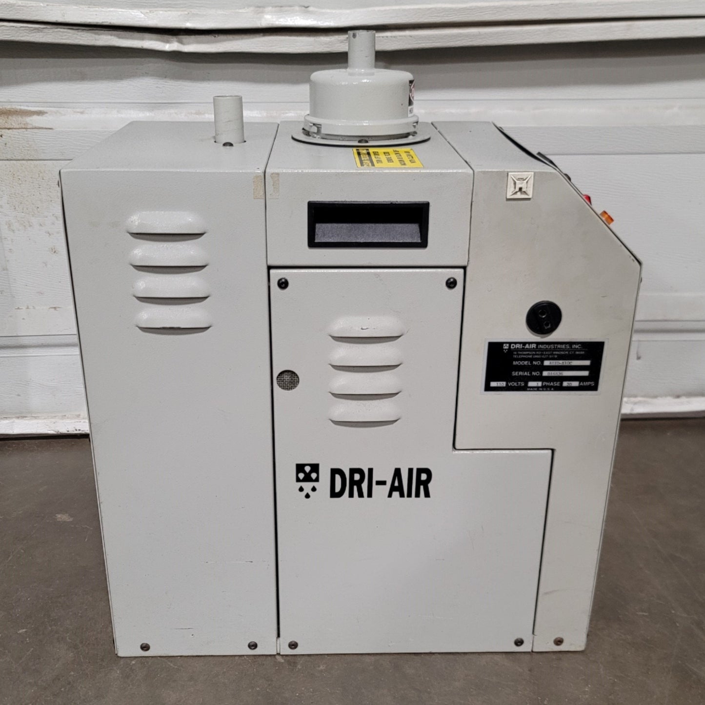 Used Dri-Air ARID-X10C Miniature Dual Bed Dryer 10lbs/hr 115VAC 140°F To 325°F