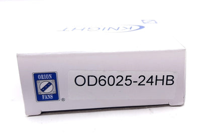 New Lot of 4 Orion OD6025-24HB DC Axial Cooling Fan 24VDC, 0.15A, 25CFM, 3800RPM