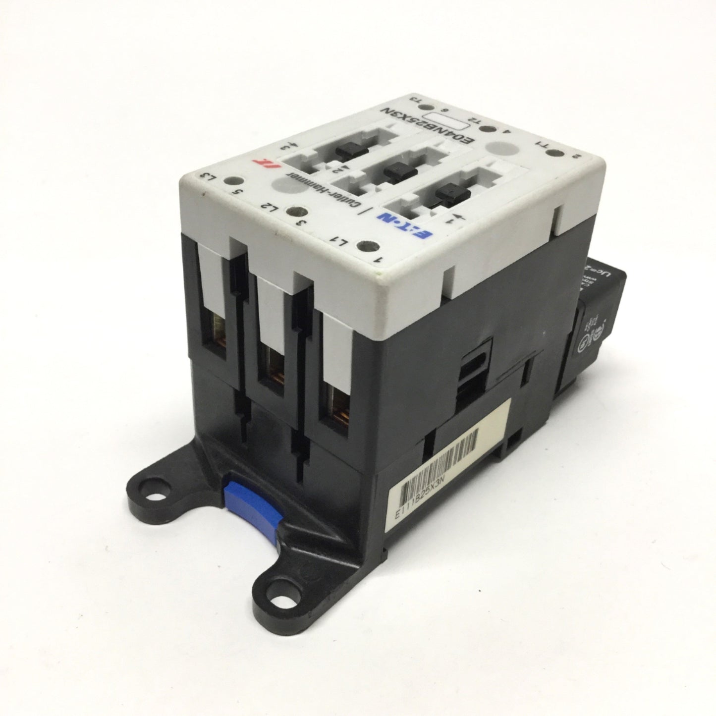 Used Eaton E04NB25X3N Contactor Starter With E02NBXCXNN 24VDC Coil, 600VAC 25A 3-Pole