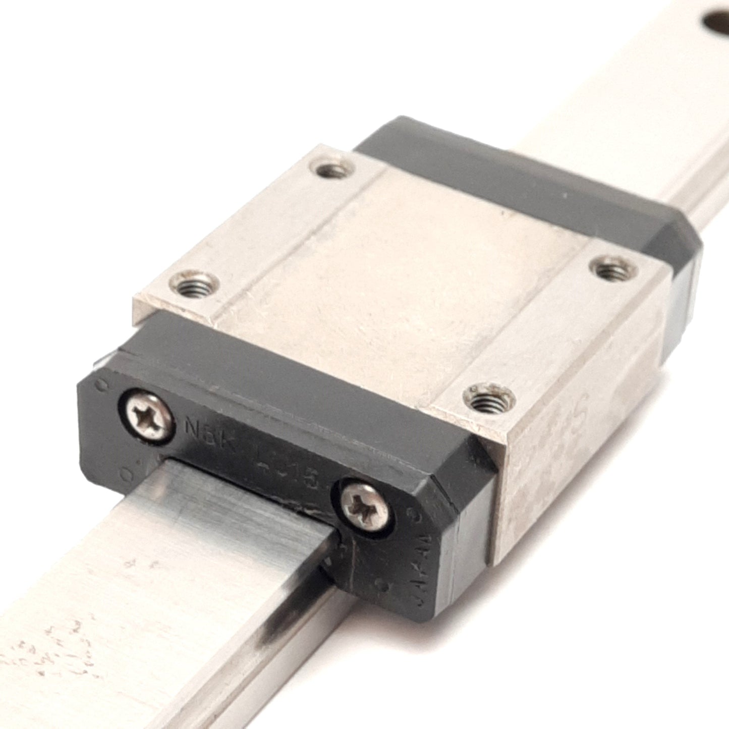 Used NSK LU15-990 Single Carriage Linear Slide Rail 990mm Long, 43.6x32x16mm Carriage