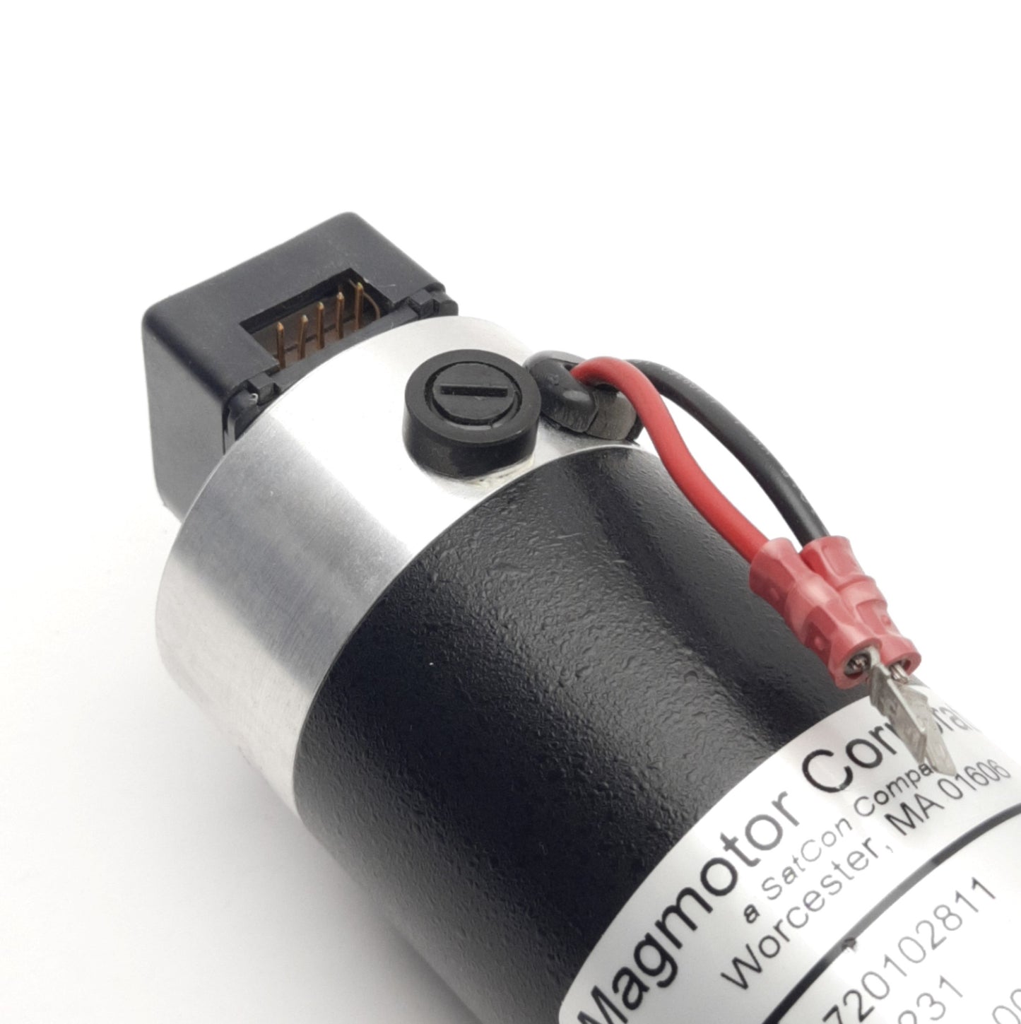 Used Magmotor 720102811 C21-F-175FE DC Motor, 24VDC 12A, 3000RPM 30 Oz-In Max