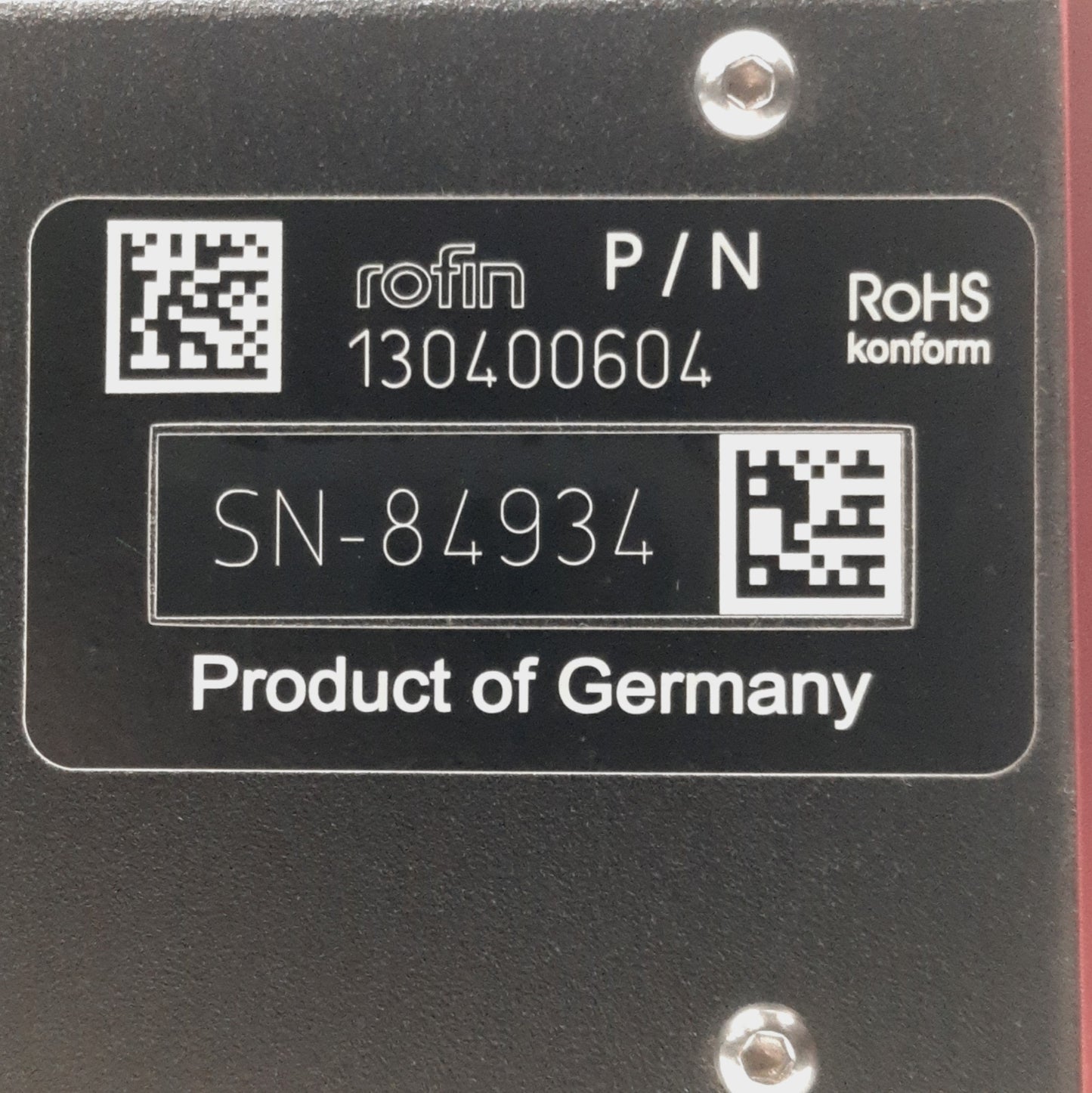 Used Rofin 130400604 LASER Scan Head, 365mm Focus, from Powerline E-20 SHG II