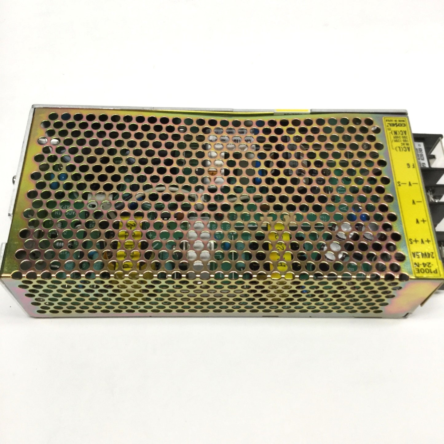 Used Cosel P100E-24-N Power Supply w/ Cover 85-264VAC, 24VDC 4.5A 108W