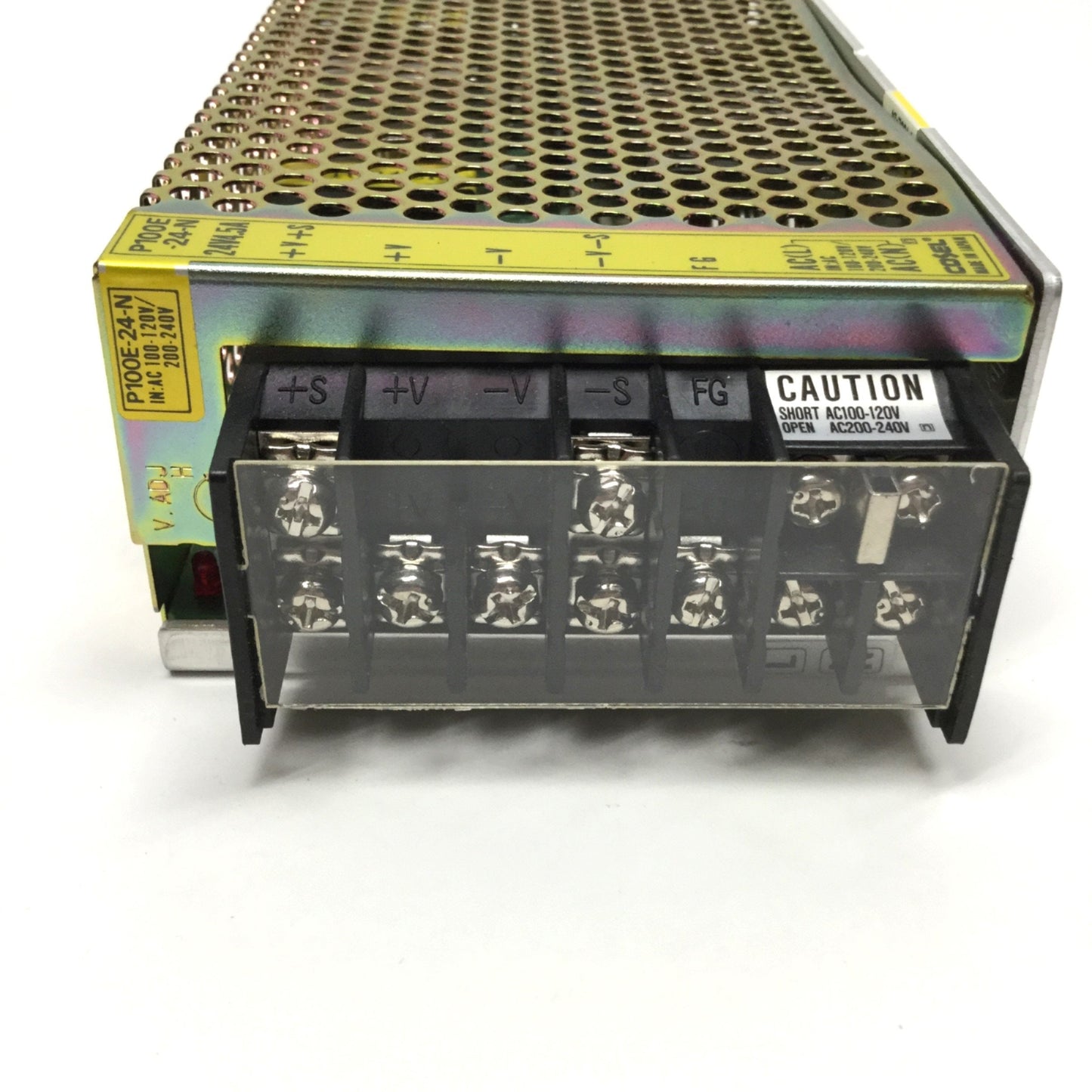 Used Cosel P100E-24-N Power Supply w/ Cover 85-264VAC, 24VDC 4.5A 108W
