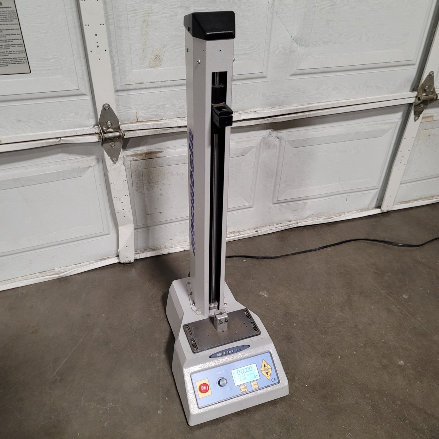 Used Mecmesin MultiTest 1-d Motorized Tension Compression Test Stand 1kN, 20", 120VAC